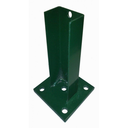 BASE METALICA VERDE ATORNILLAR POSTE 60x40mm ALISEDA